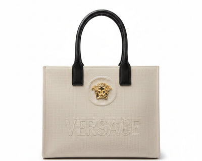 Versace La Medusa Small Canvas Tote