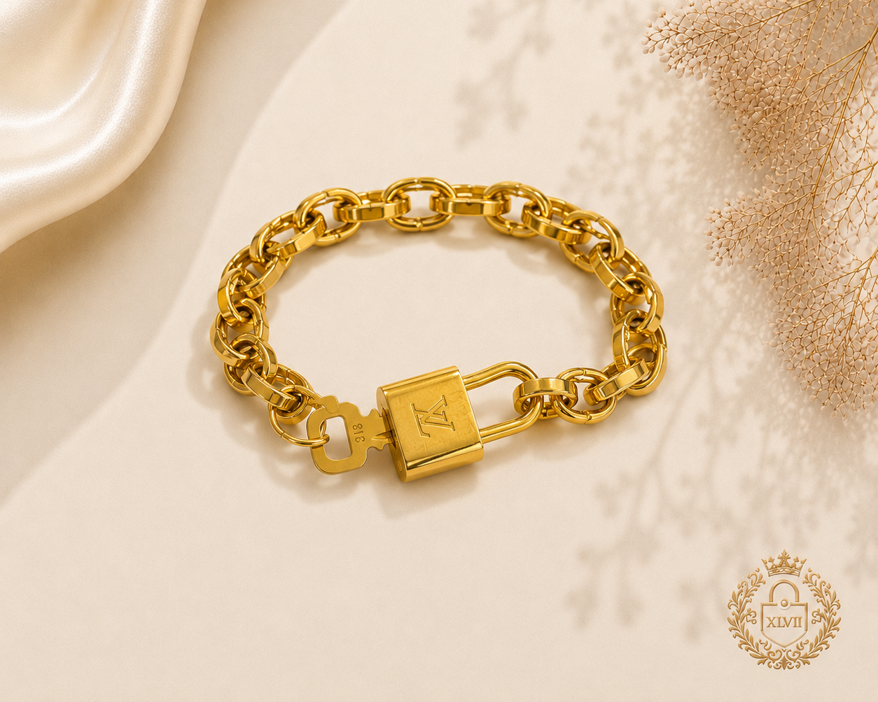 LV Lock & Key Bracelet
