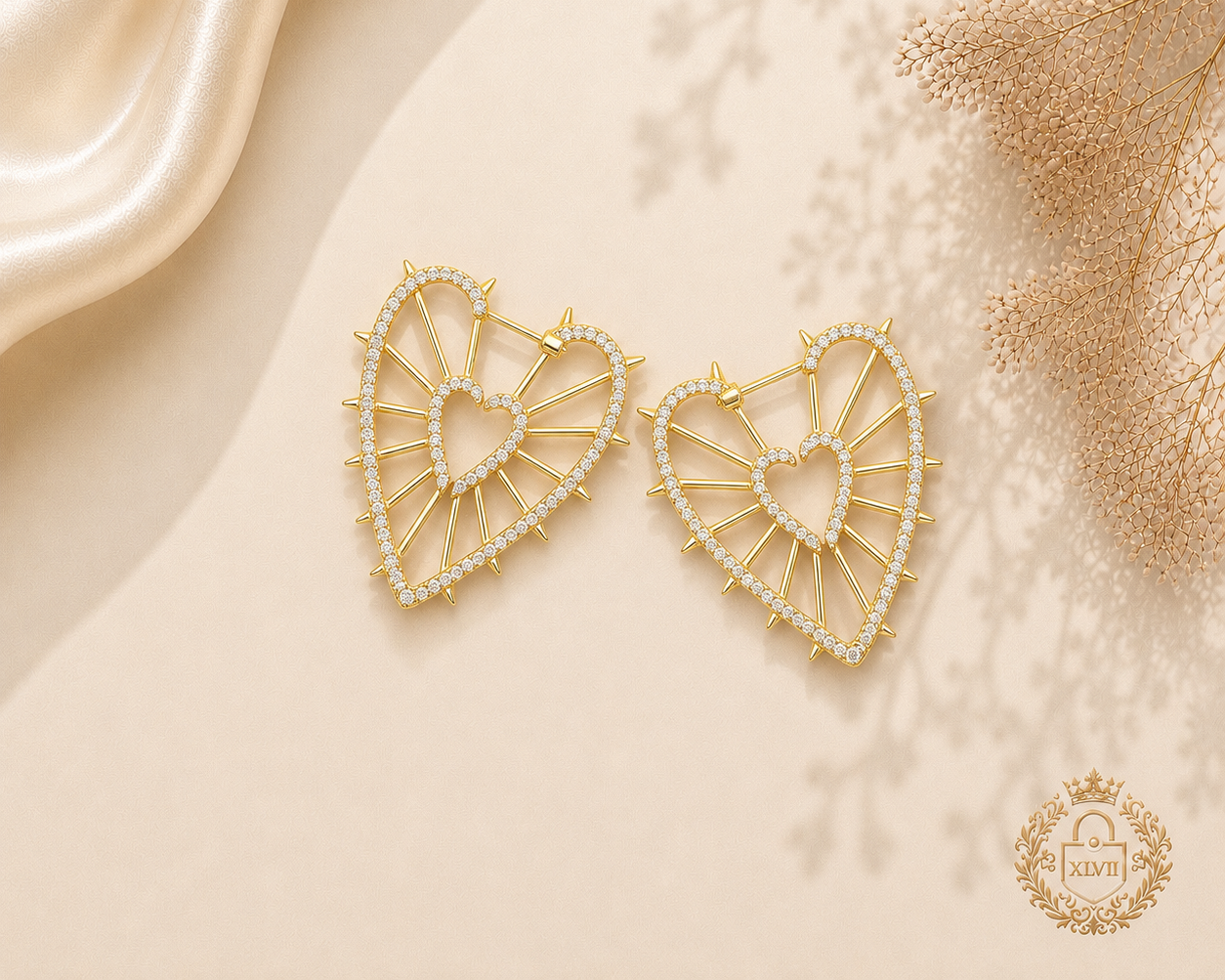 Heart earrings