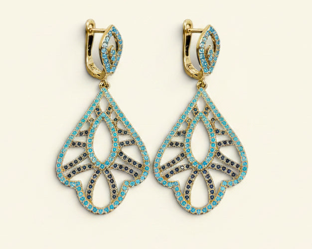 Black/blue Dangle