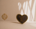 Upcycled LV hair clip