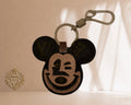 Upcycled LV keychain