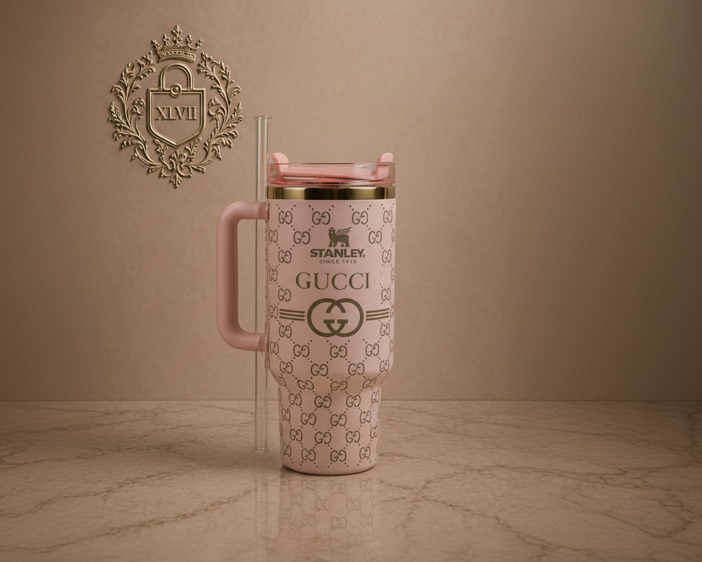 Stanley cup with Gucci print