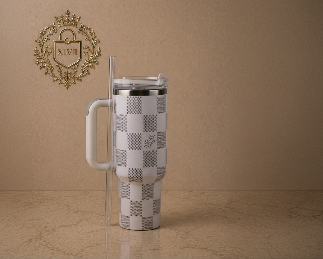 Stanley cup with LV print