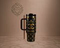 Stanley cup with Chanel print