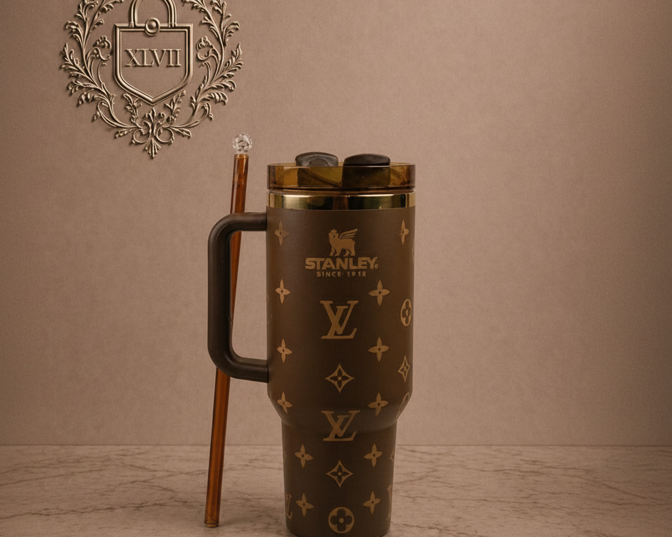 Stanley cup with LV print