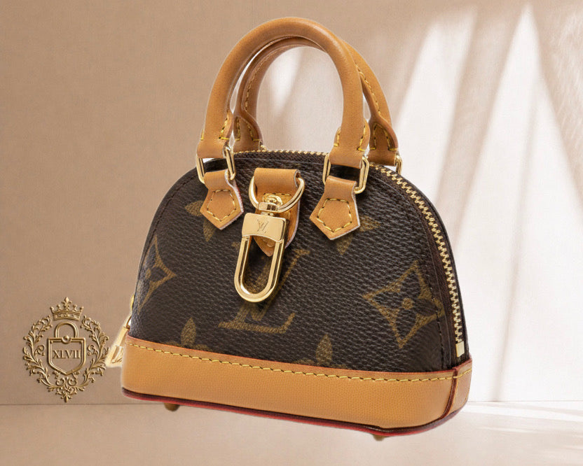 Upcycled LV Alma charm