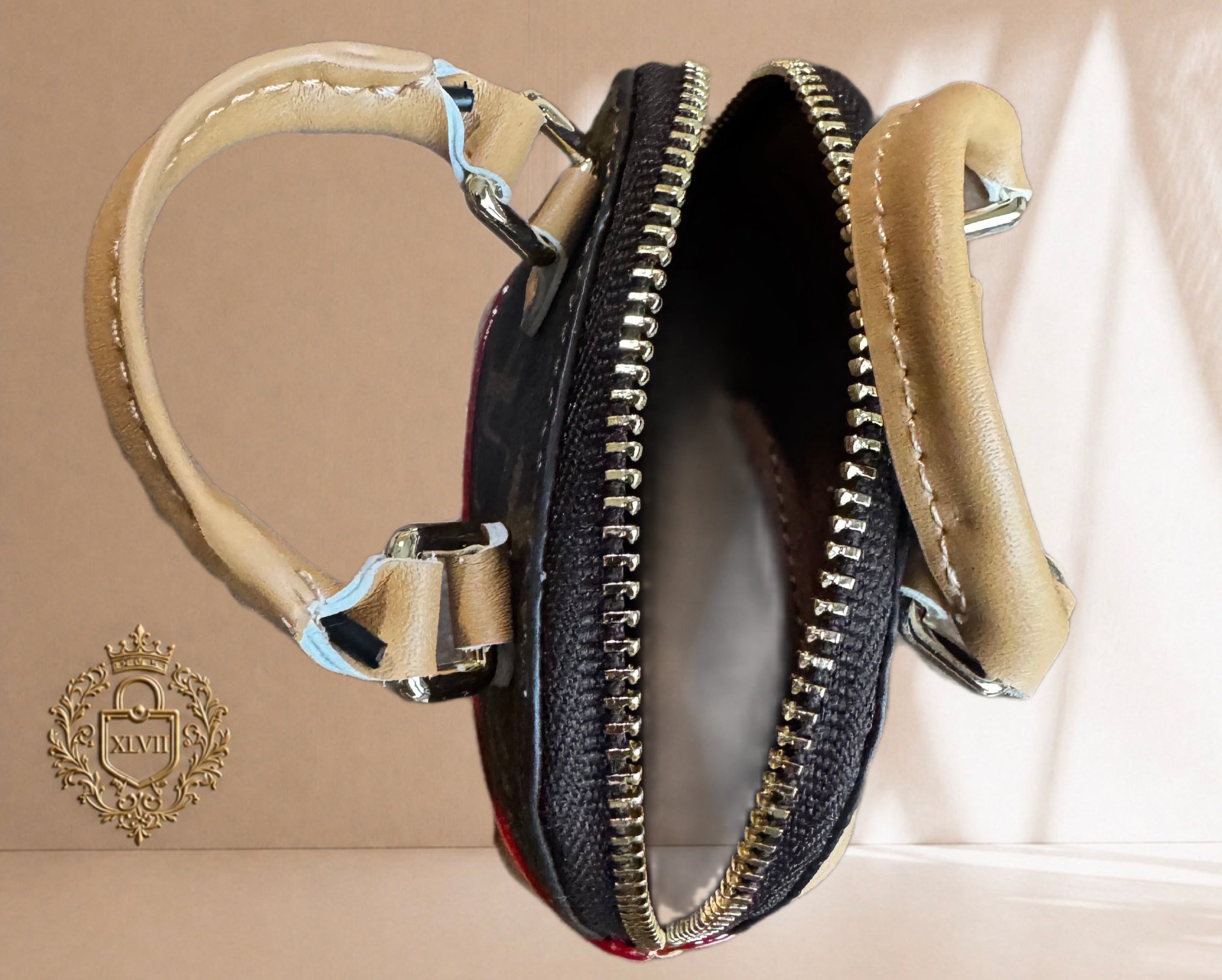 Upcycled LV Alma charm