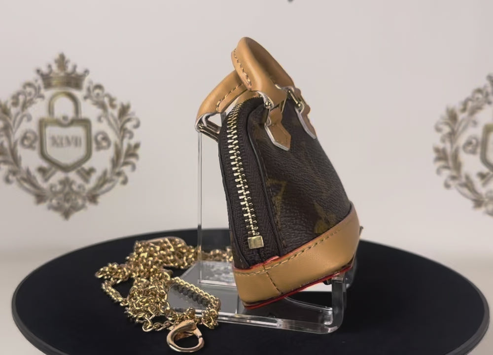 Upcycled LV Alma charm