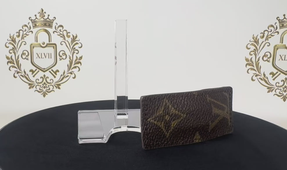 Upcycled LV hair clip