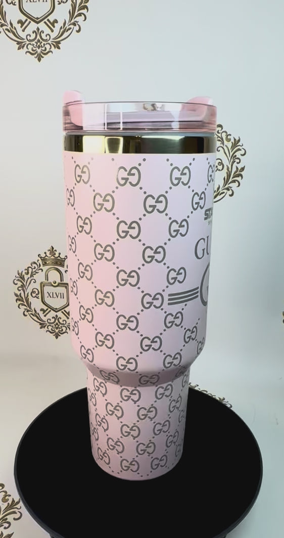 Stanley cup with Gucci print
