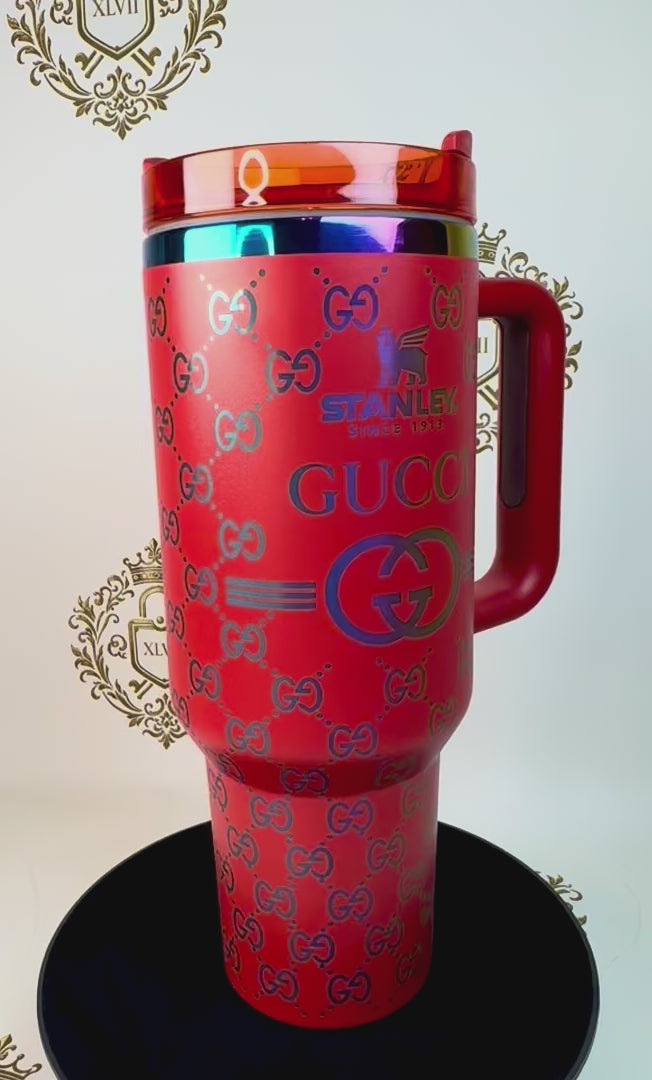 Stanley cup with Gucci print